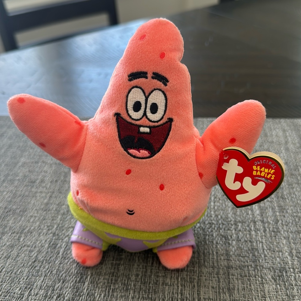 Super Rare Patrick Beanie Baby With Tag - Picture 1 of 2